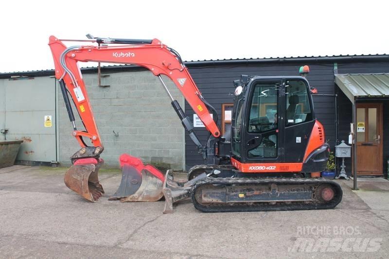 Kubota KX 080-4 Середні екскаватори 7т. - 12т.