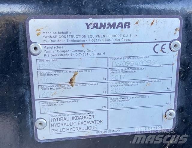 Yanmar B95W Колісні екскаватори
