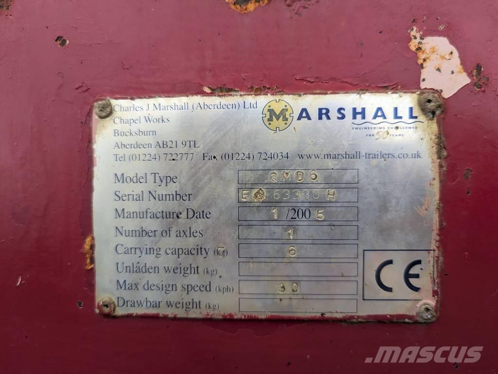 Marshall QMD6 Самосвальні причепи