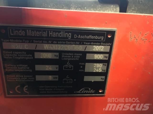 Linde N20C/132 Підбирачі замовлень з нижніх ярусів