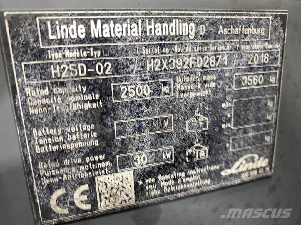 Linde H25D-02 Дизельні навантажувачі