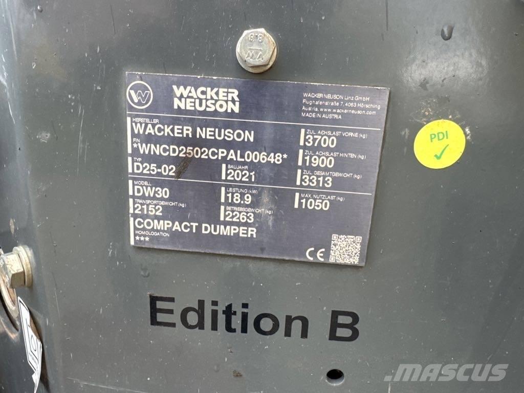 Wacker Neuson DW30 Міні самоскиди