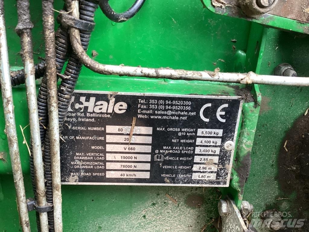 McHale V 660 Рулонні прес-підбирачі