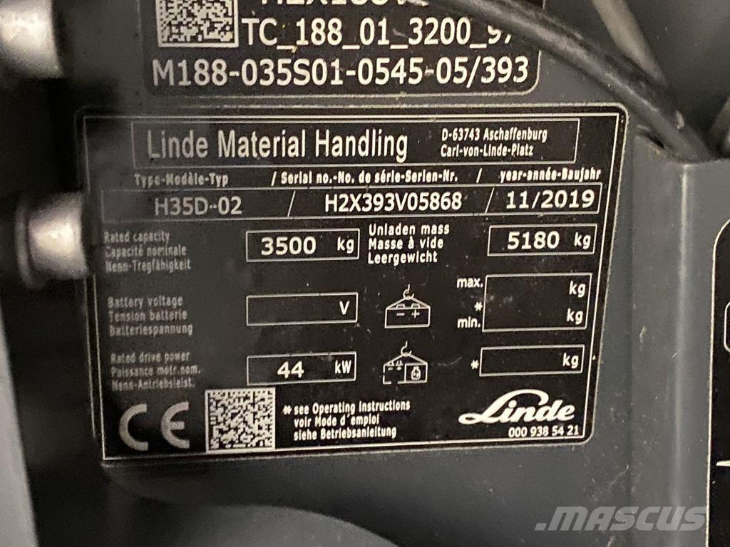 Linde H35D-02 Дизельні навантажувачі