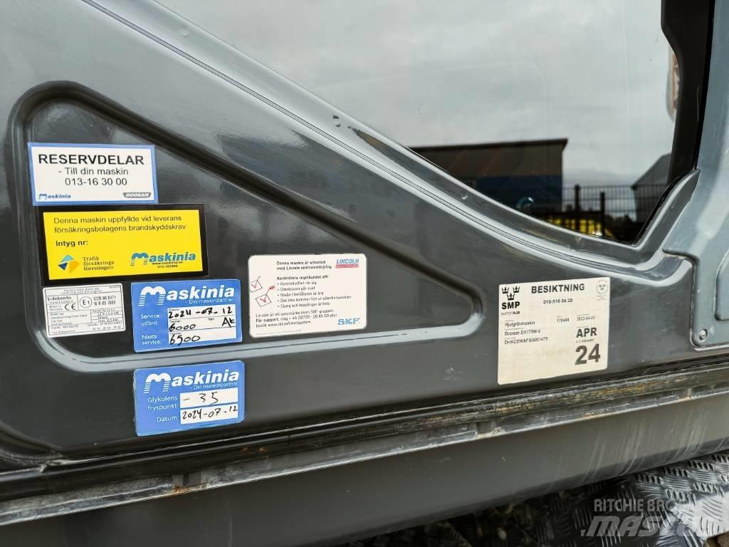 Doosan DX170W-5 Колісні екскаватори