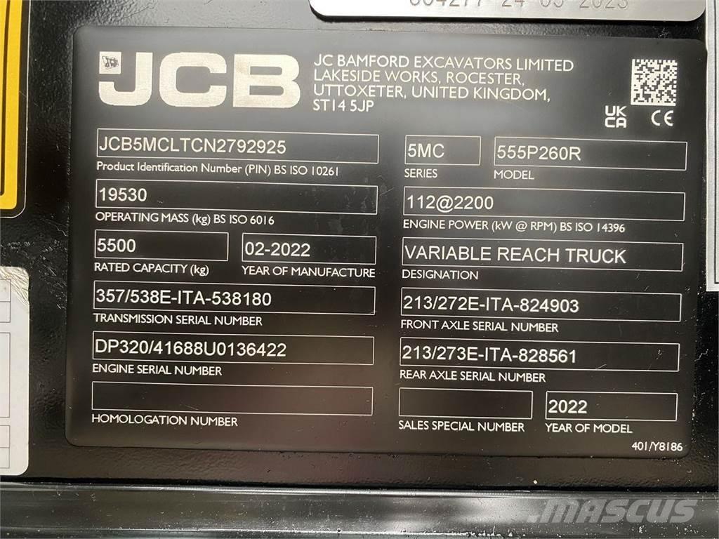 JCB 555-260R Телескопічні навантажувачі