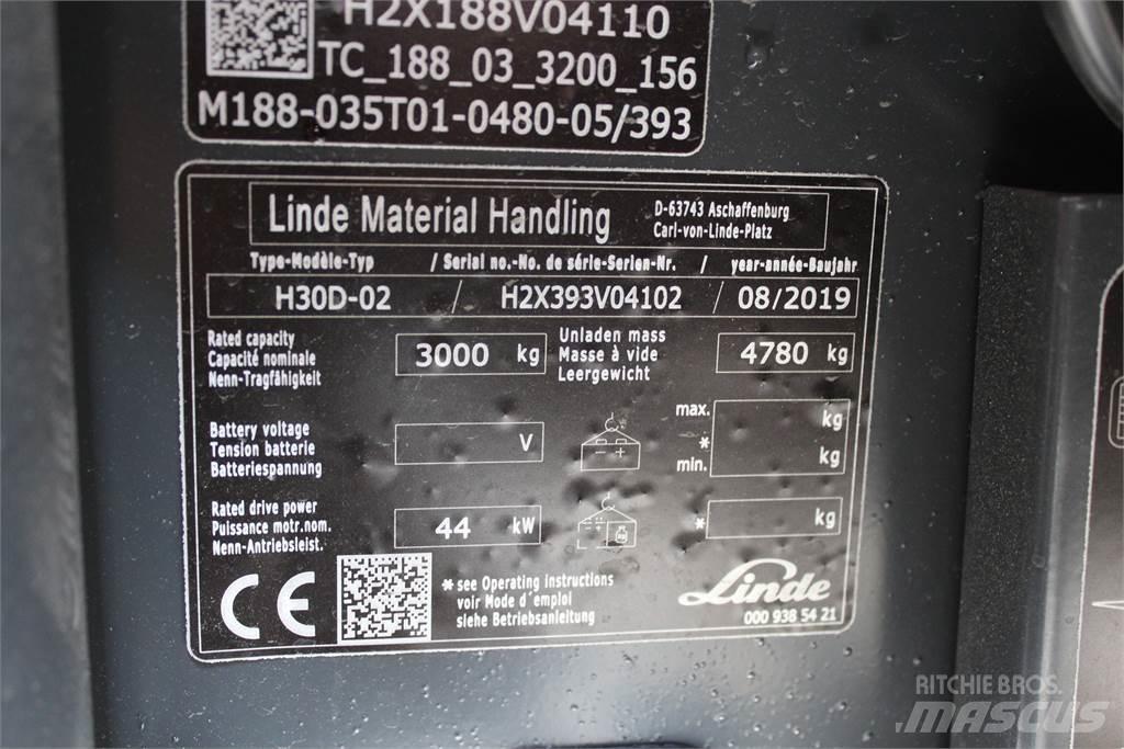 Linde H30D Дизельні навантажувачі