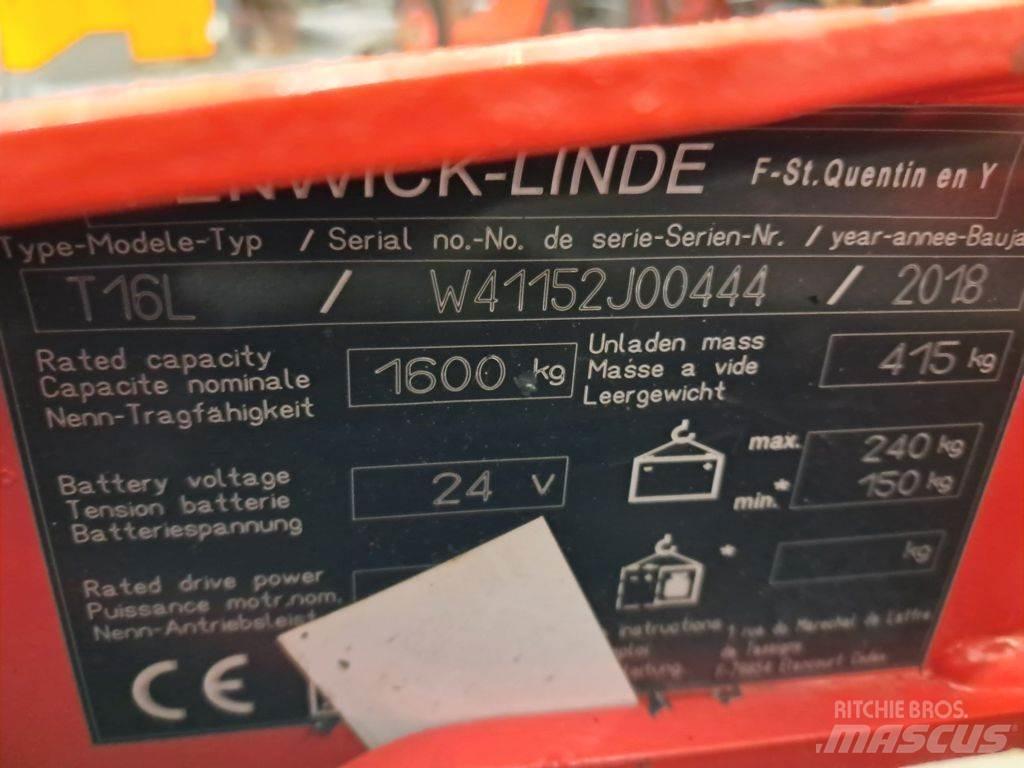 Linde T16L Штабелери