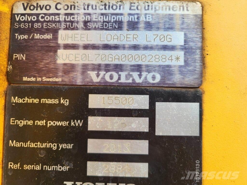 Volvo L70G Фронтальні навантажувачі