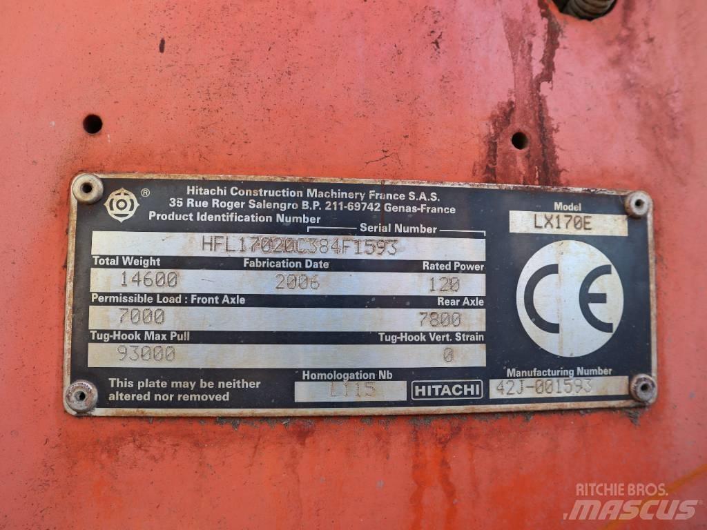 Hitachi LX 170 E Фронтальні навантажувачі