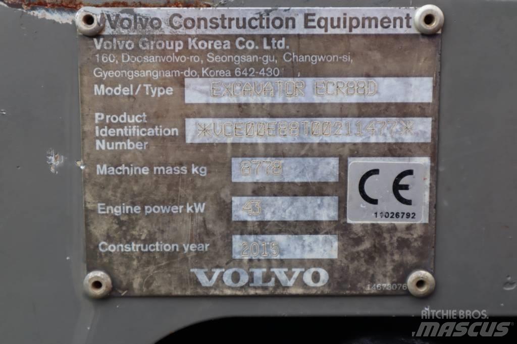 Volvo ECR88D Середні екскаватори 7т. - 12т.