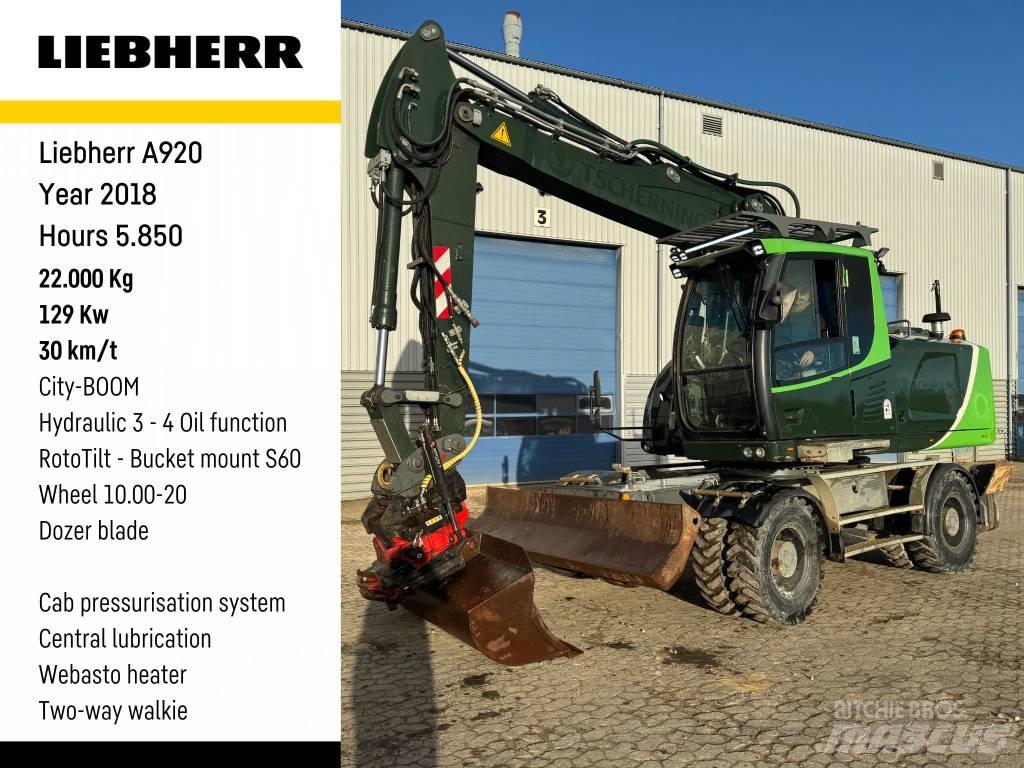 Liebherr A 920 Колісні екскаватори