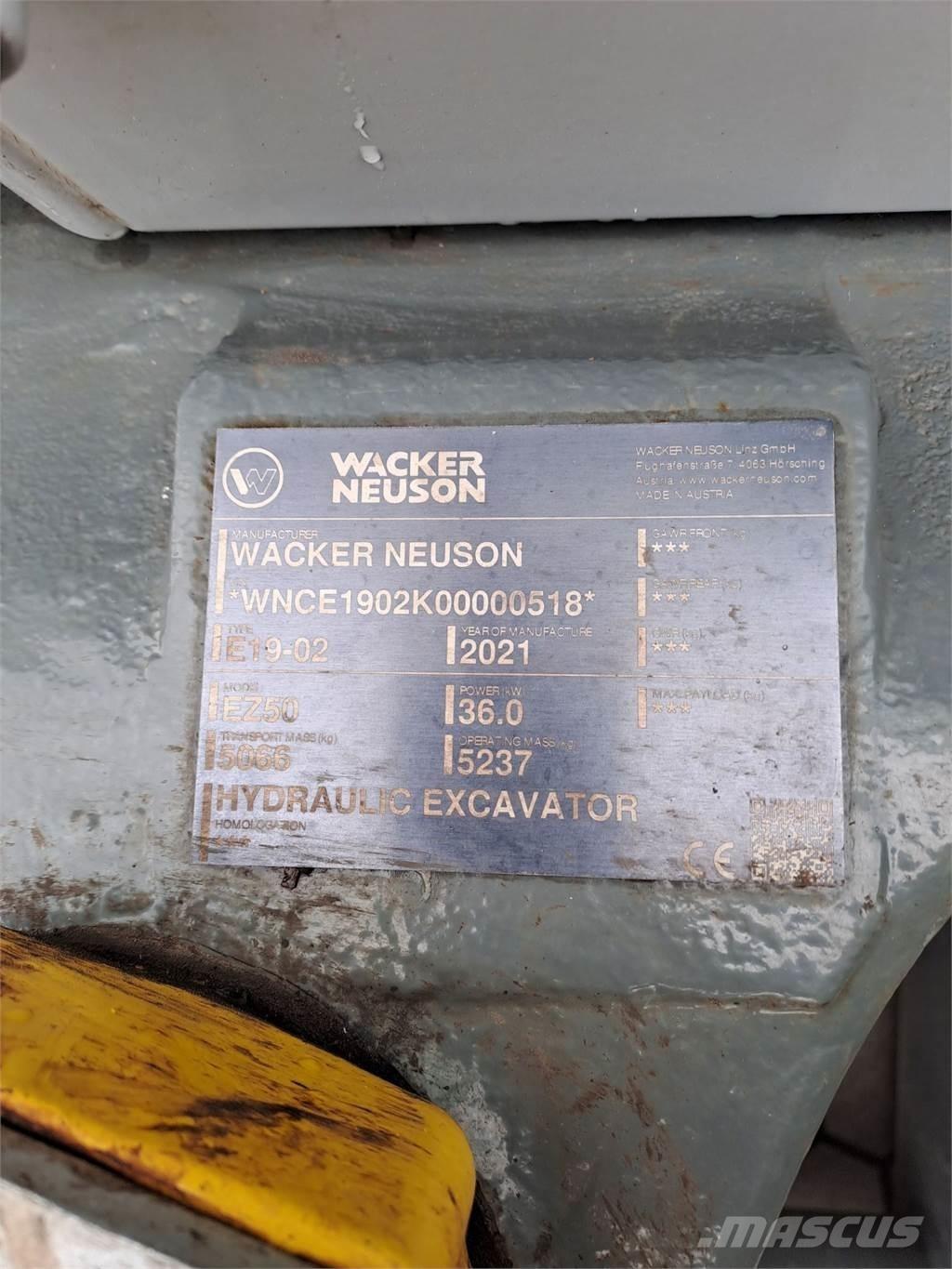 Wacker Neuson EZ50 Гусеничні екскаватори