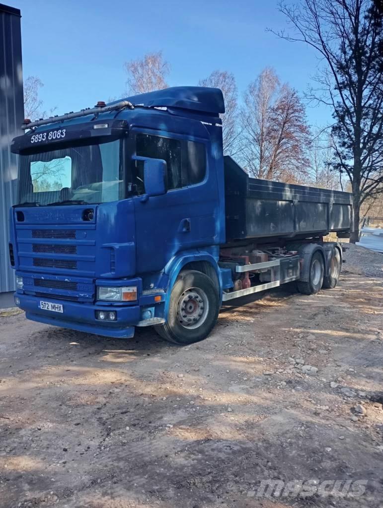Scania 124 C 420 Вантажівки з гаковим підйомом