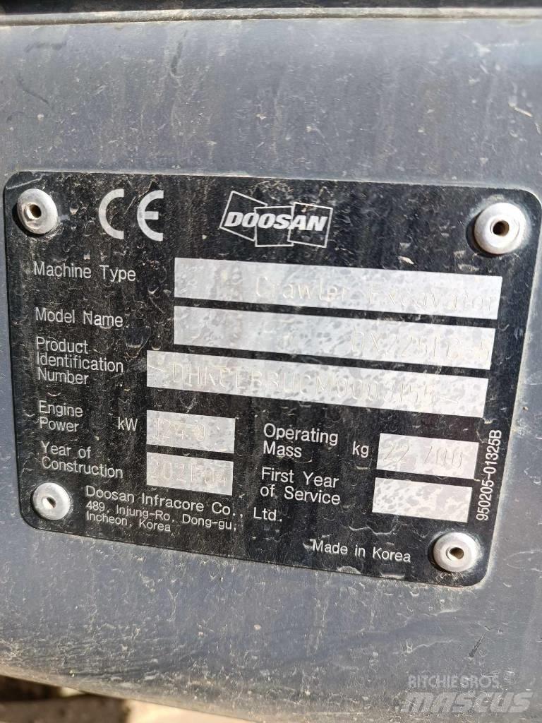 Doosan DX 225 LC-5 Гусеничні екскаватори
