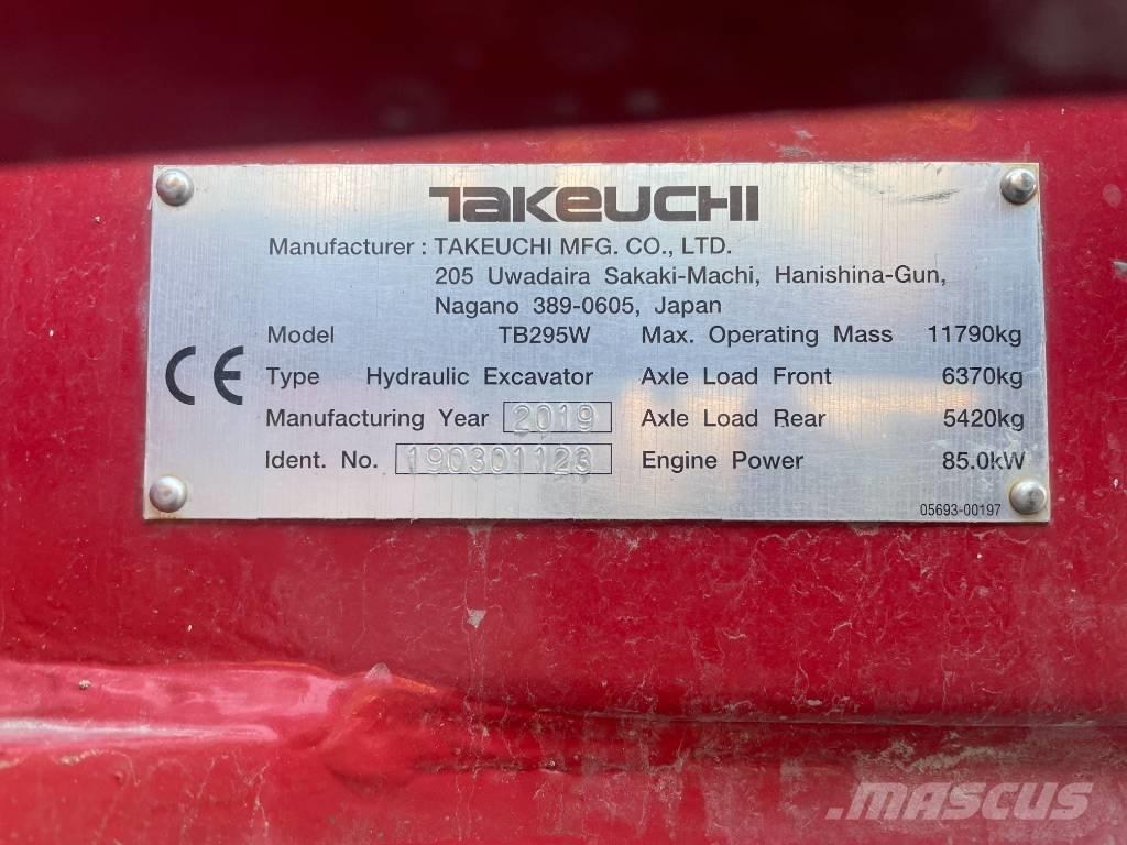 Takeuchi TB 295 W Колісні екскаватори
