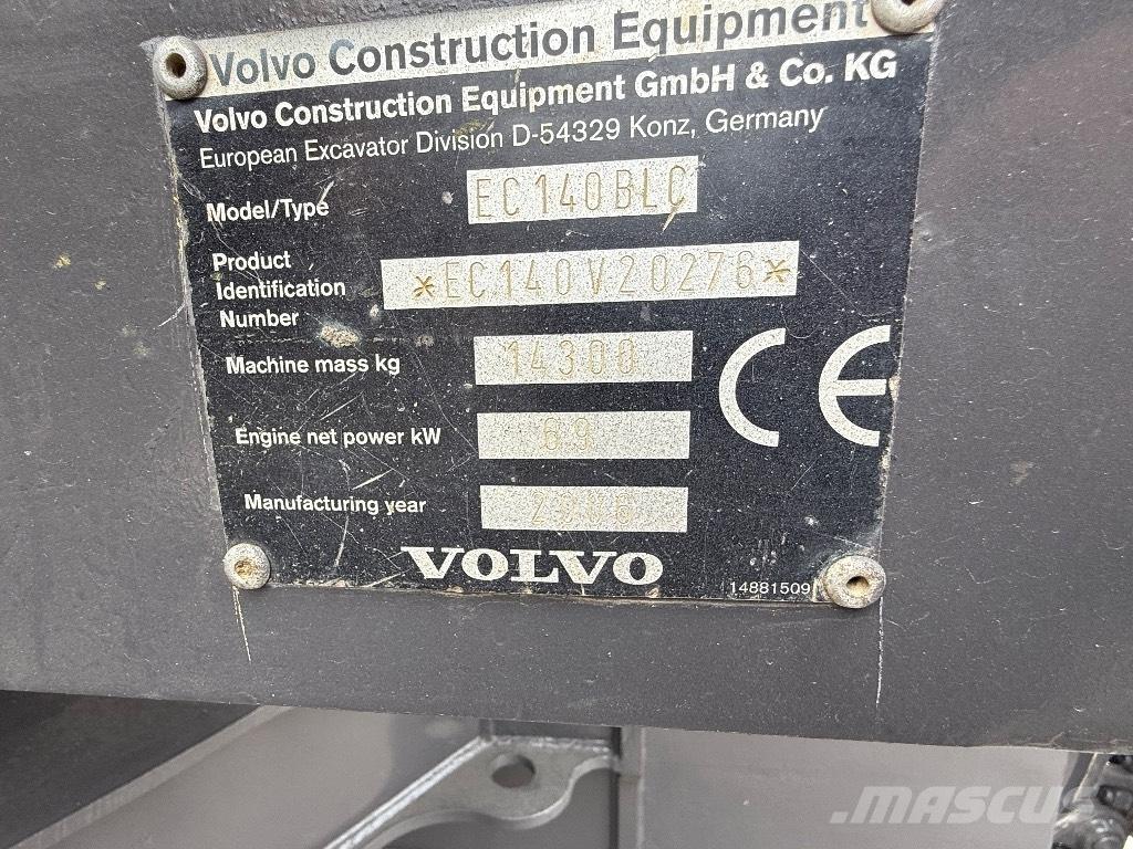 Volvo EC 140 B Гусеничні екскаватори