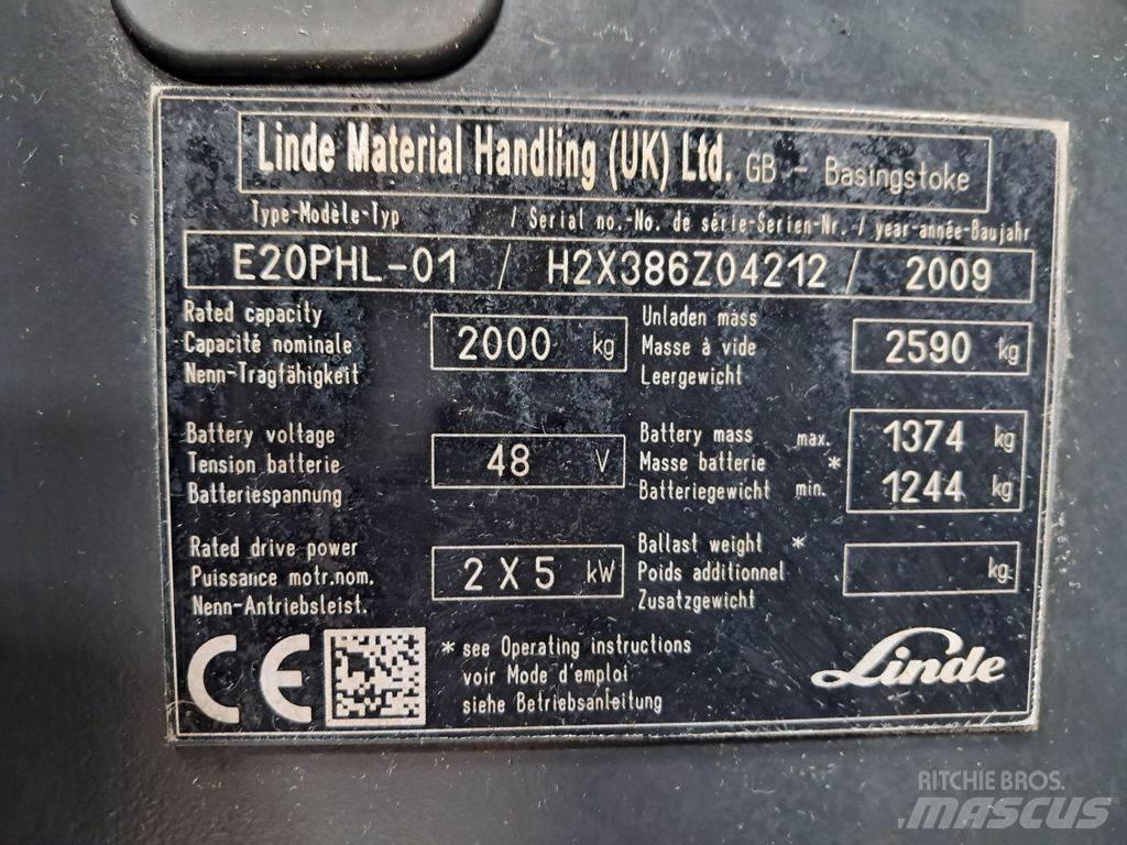 Linde E20PHL-01 Електронавантажувачі