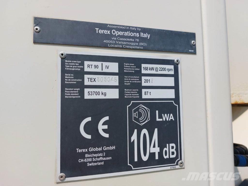 Terex RT 90 автокрани всюдиходи