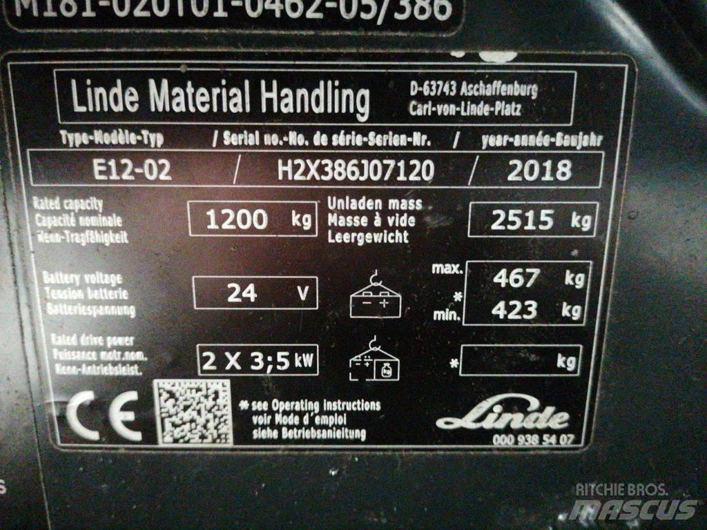 Linde E12-02 Електронавантажувачі