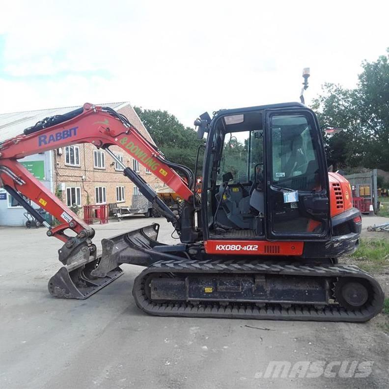 Kubota KX080-4a2 Середні екскаватори 7т. - 12т.