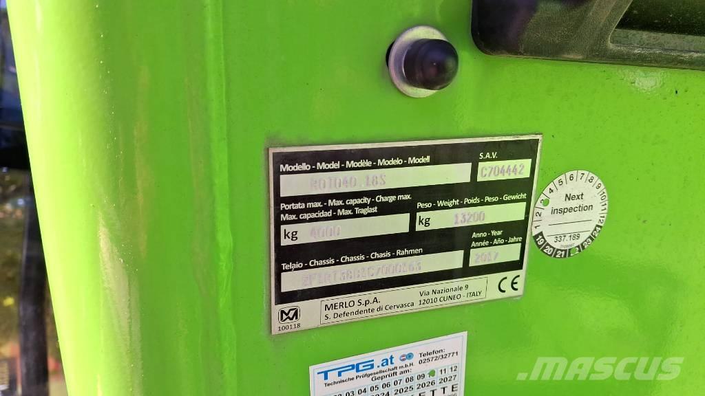 Merlo Roto 40.18 Телескопічні навантажувачі