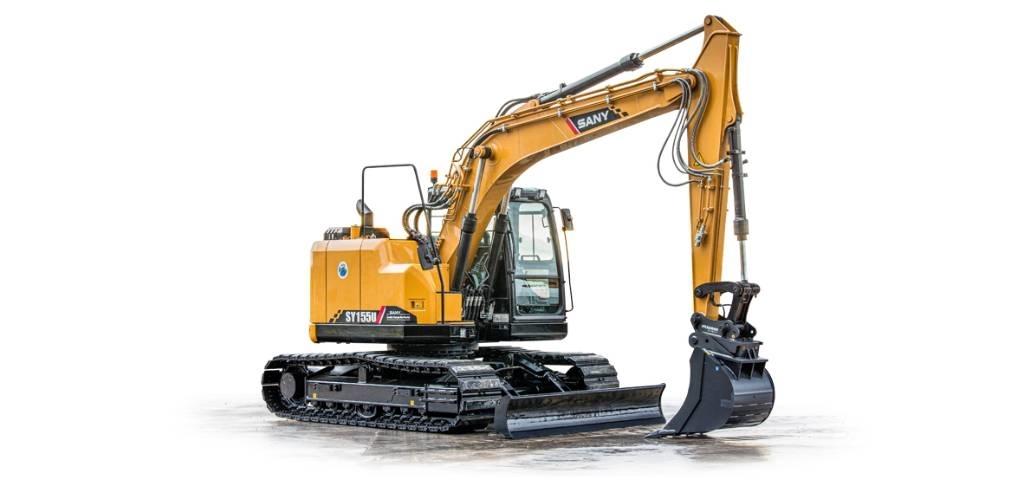 Sany SY155U (16 tonni) Гусеничні екскаватори