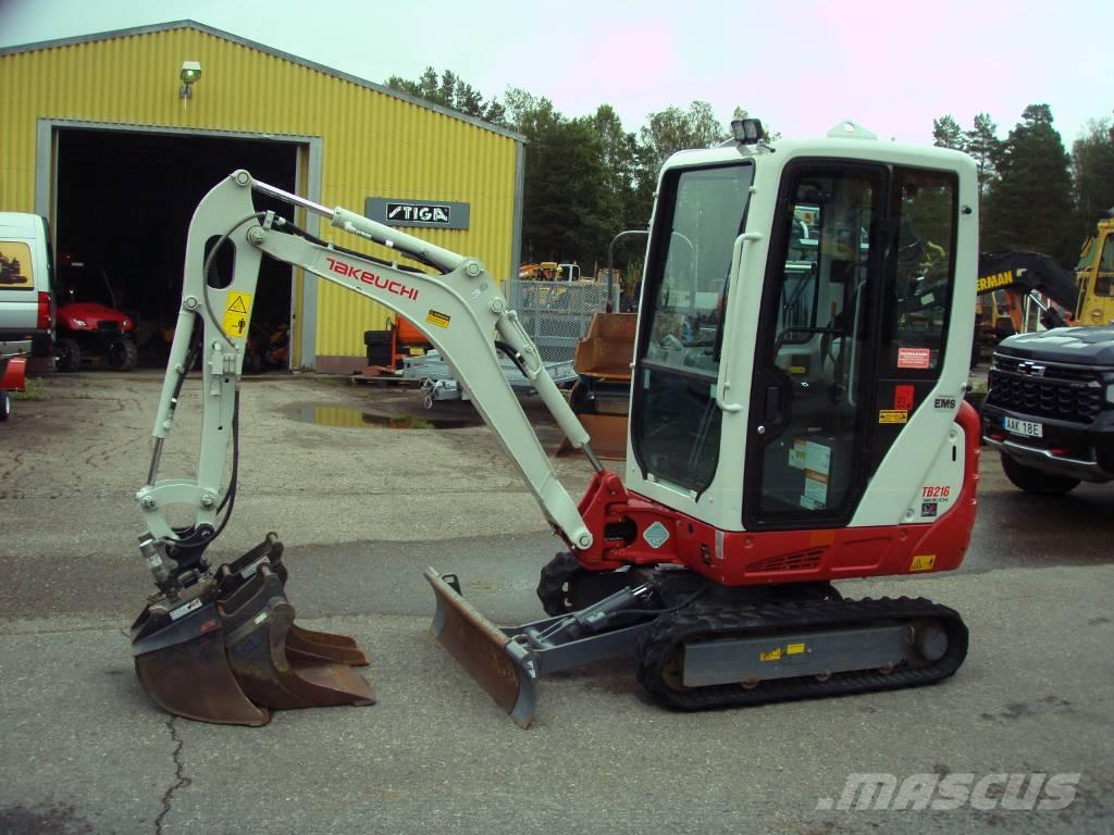 Takeuchi TB 216 Міні-екскаватори < 7т