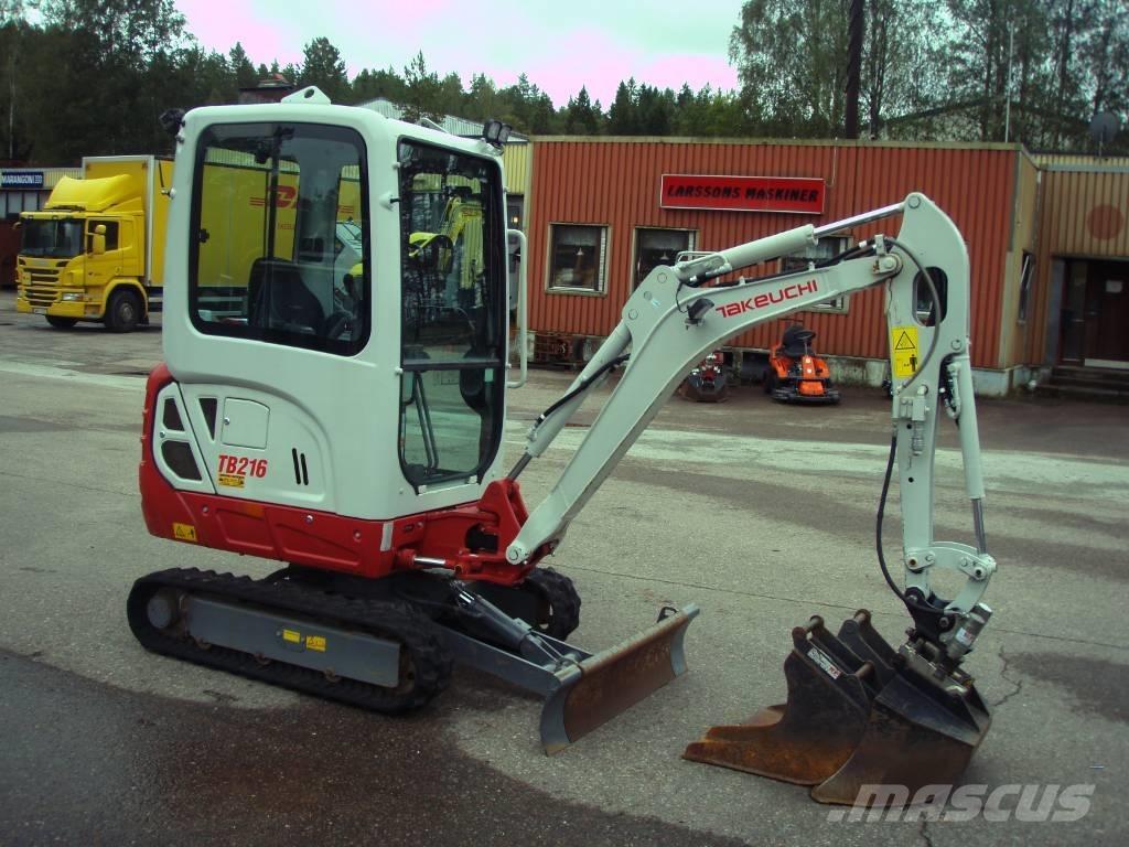 Takeuchi TB 216 Міні-екскаватори < 7т