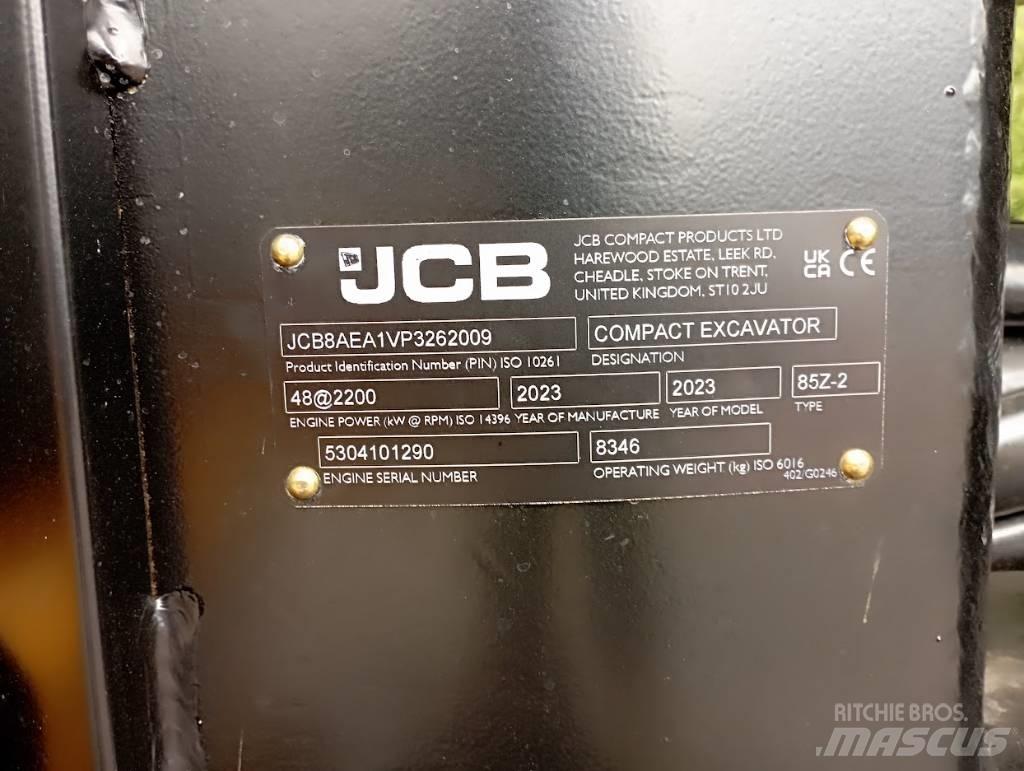 JCB 85Z Середні екскаватори 7т. - 12т.
