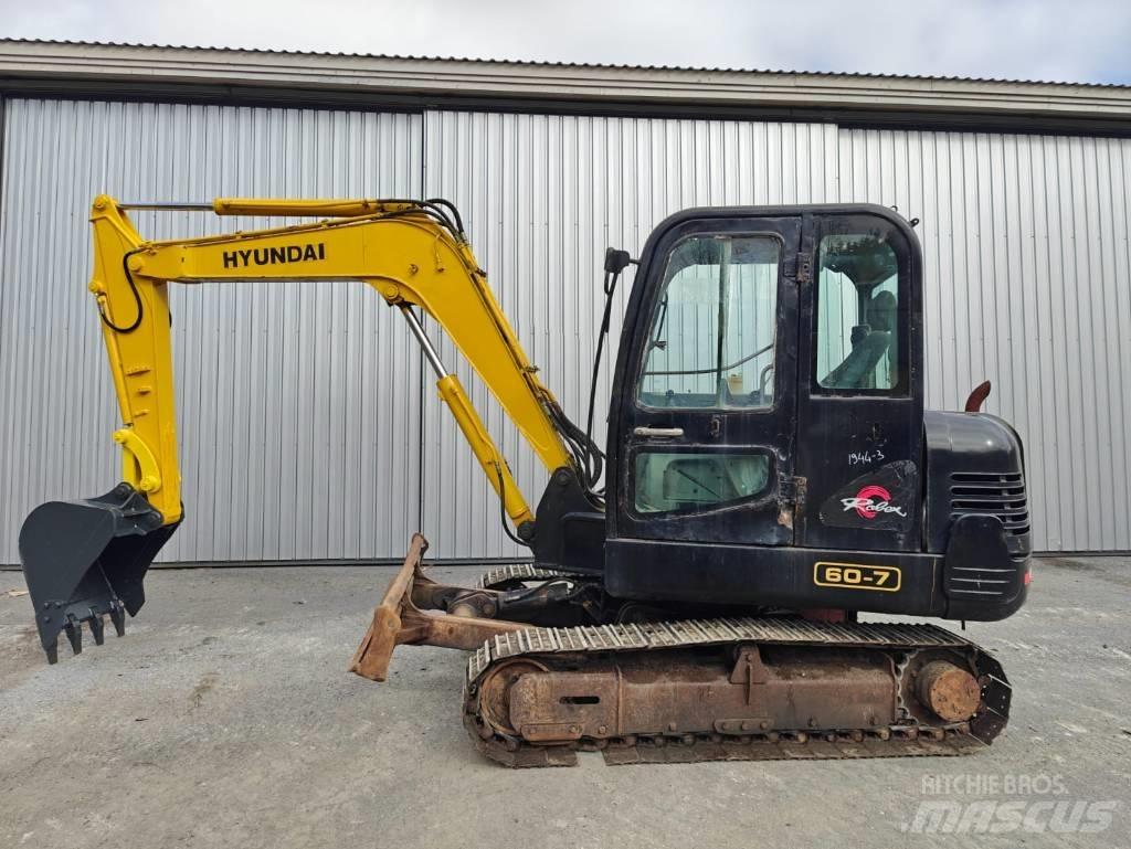 Hyundai R 60-7 Міні-екскаватори < 7т
