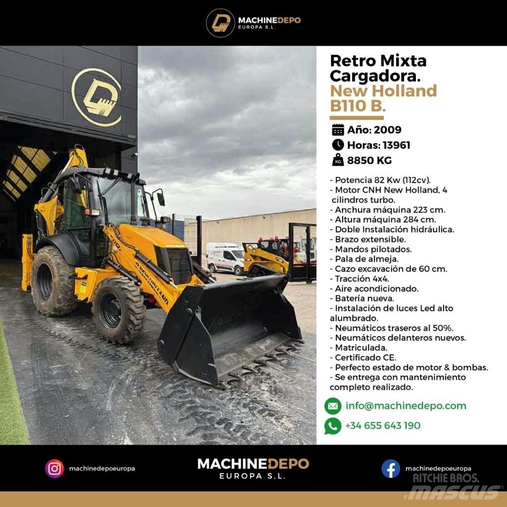 New Holland B 110 B Екскаватори-навантажувачі