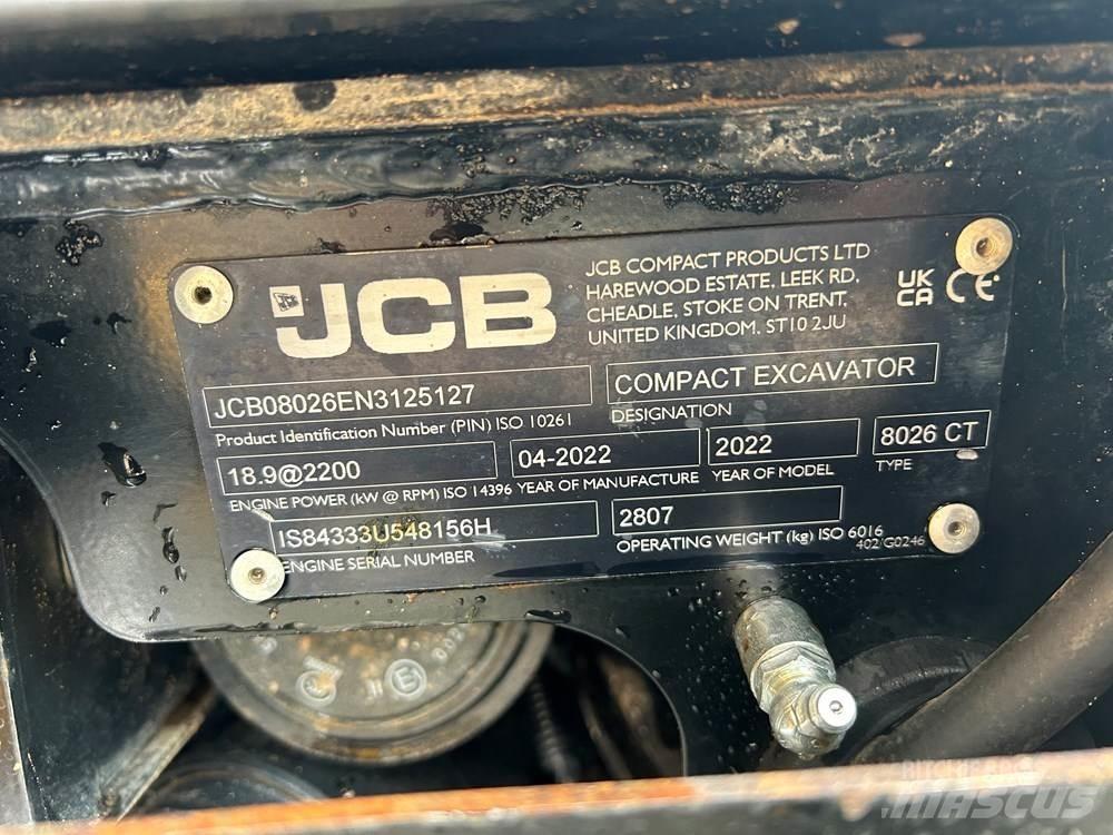 JCB 8026 CTS Міні-екскаватори < 7т
