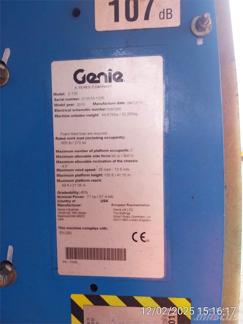 Genie Z135/70 Колінчаті підйомники