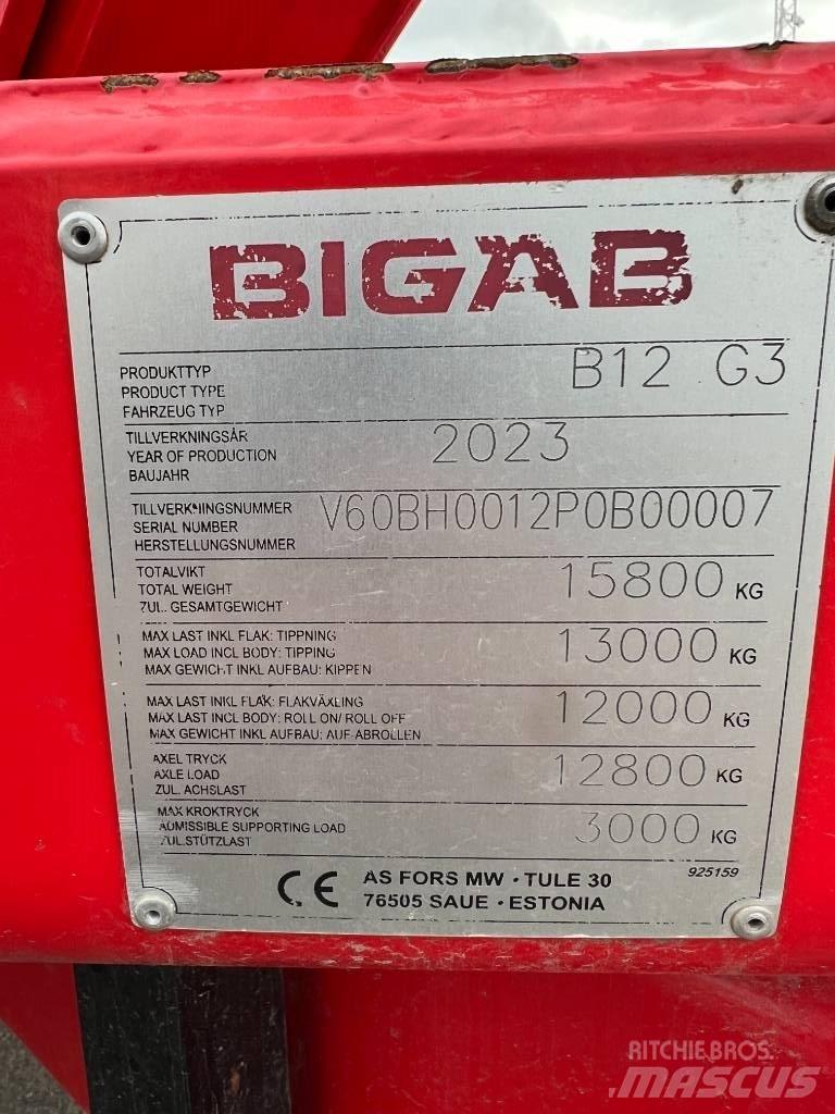 Bigab B 12 Прицепи загального призначення