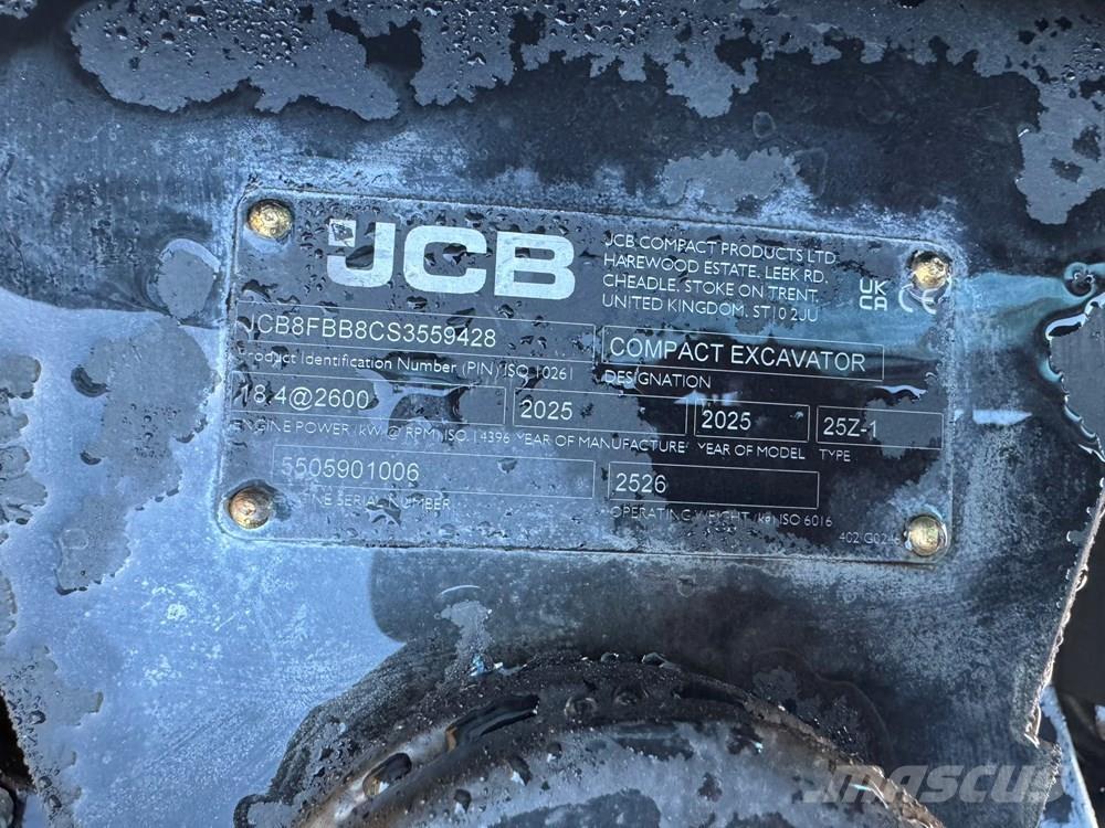 JCB 25Z-1 Міні-екскаватори < 7т