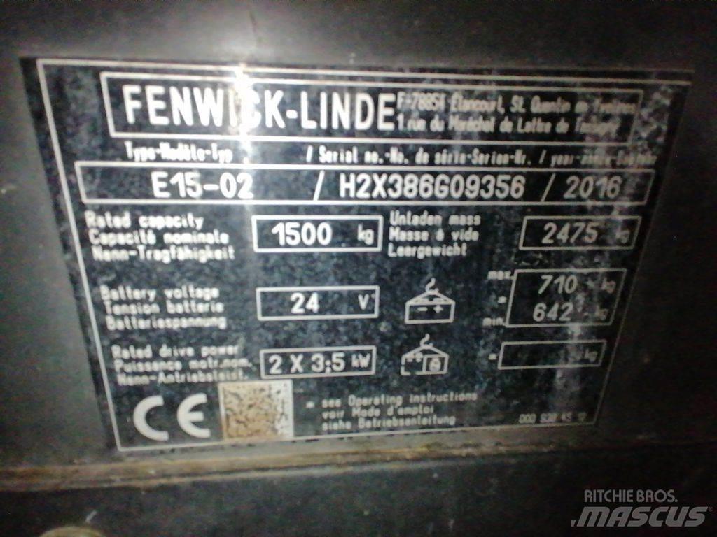 Linde E15-02 Електронавантажувачі