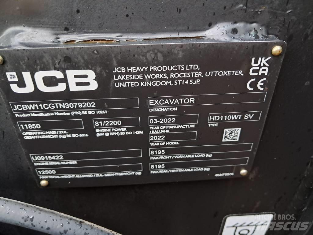 JCB HD110W Колісні екскаватори