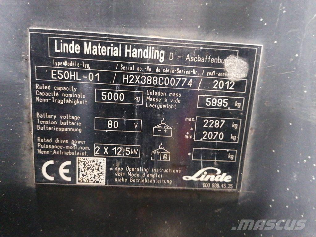 Linde E50HL-01 Електронавантажувачі