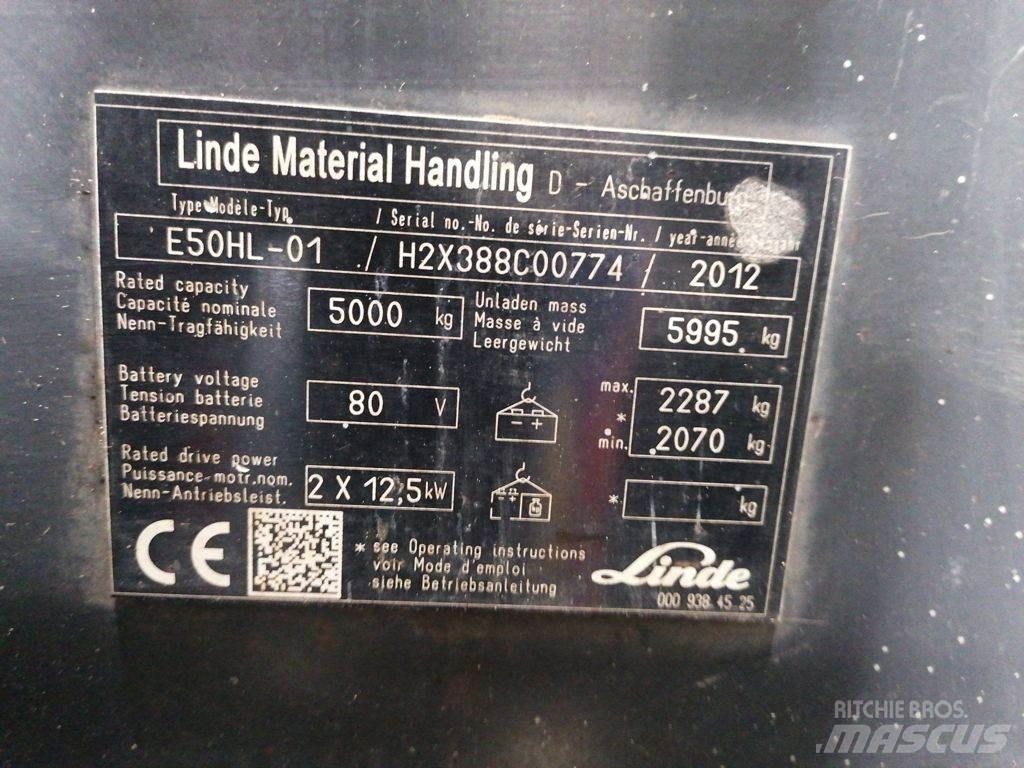 Linde E50HL-01 Електронавантажувачі