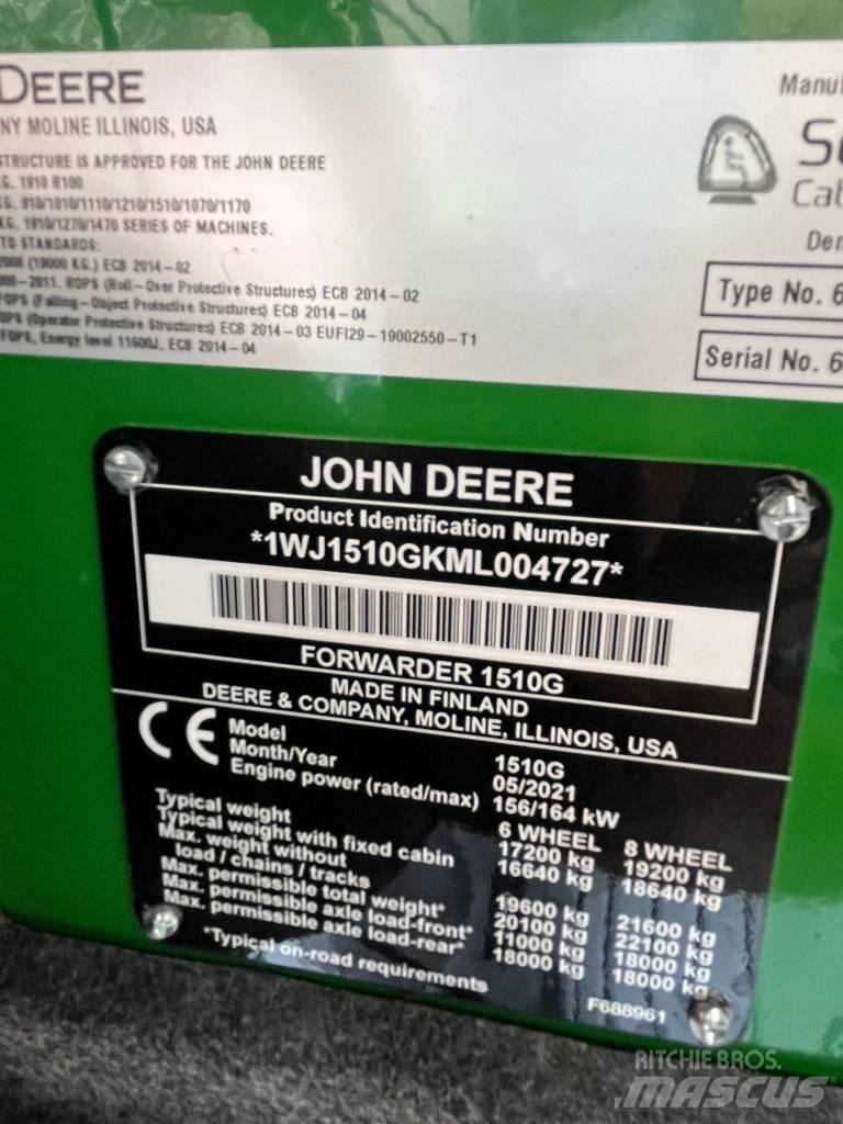 John Deere 1510 G Форвардери