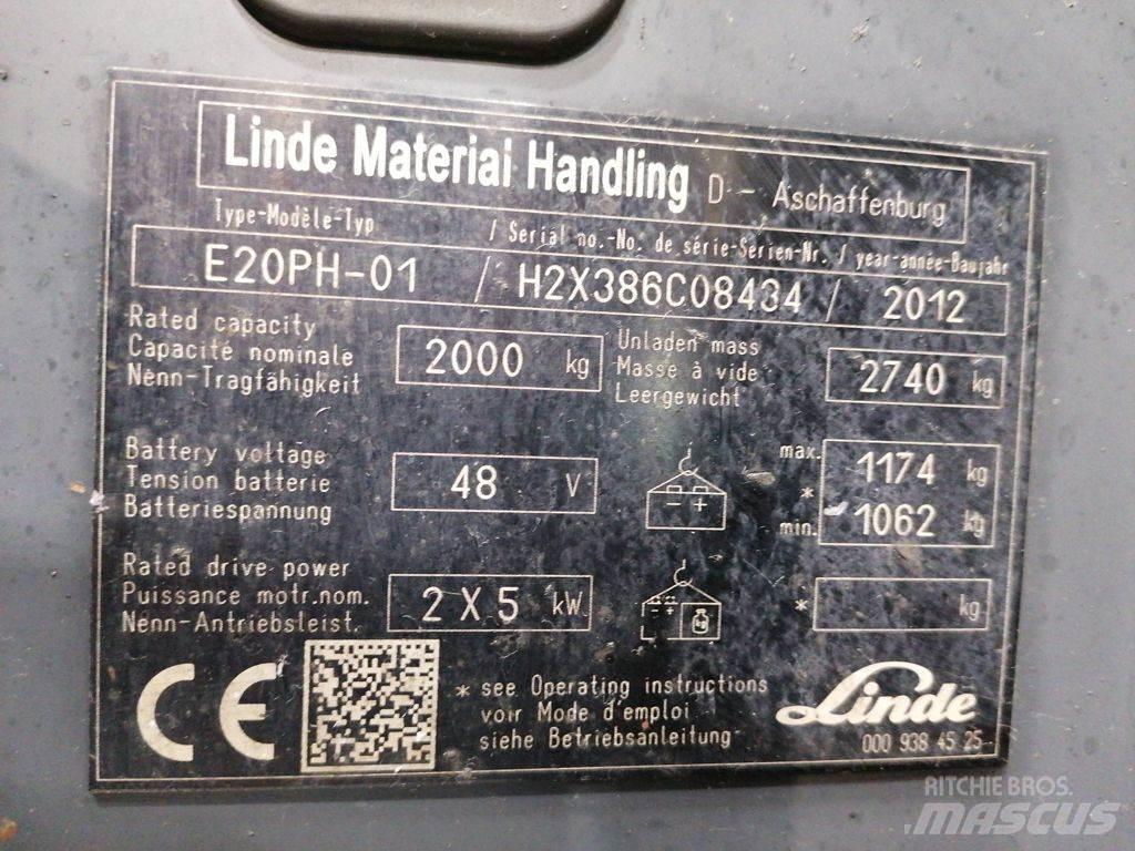 Linde E20PH-01 Електронавантажувачі