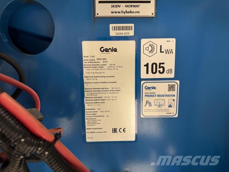 Genie S65 Інші підйомники і платформи