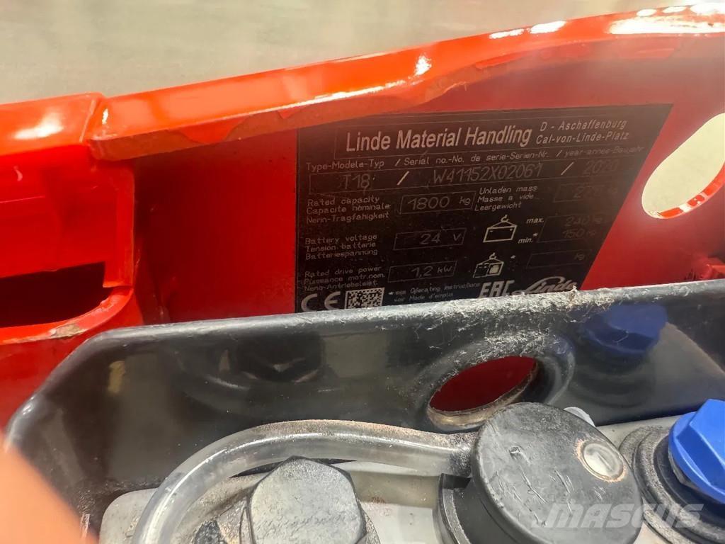 Linde T 18 Штабелери