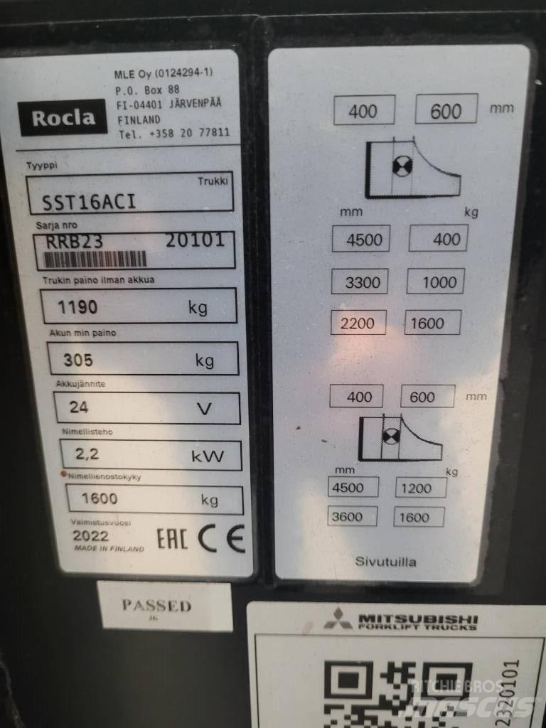 Rocla SST 16 ACI Самохідні електроштабелери