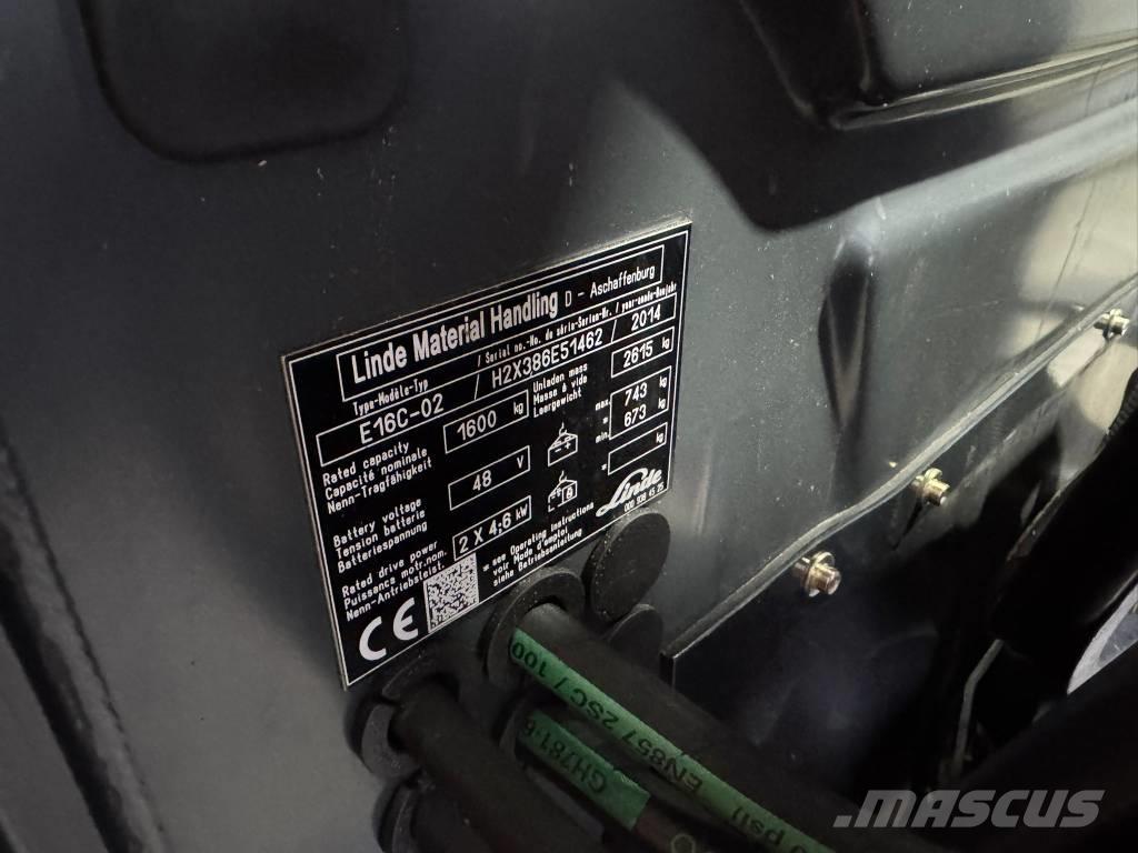 Linde E 16 C-02 Електронавантажувачі