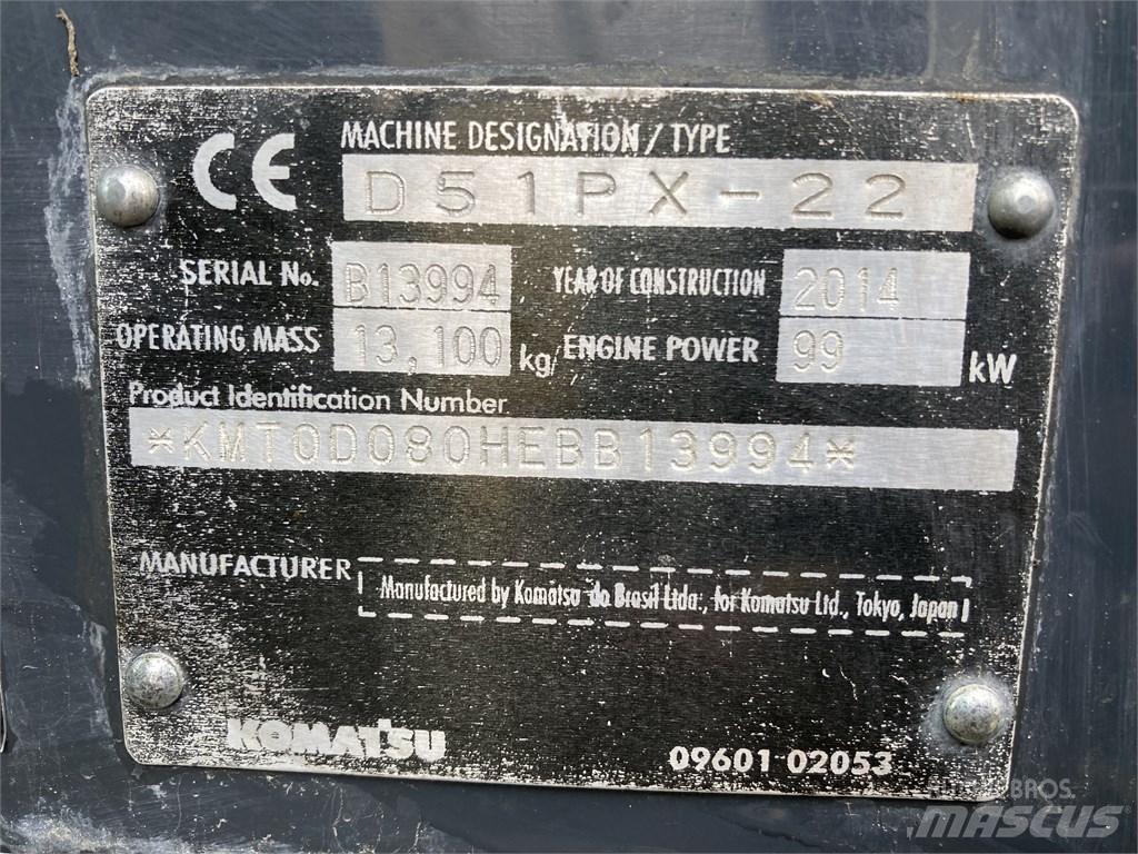 Komatsu DX 51 PX 22 Гусеничні бульдозери
