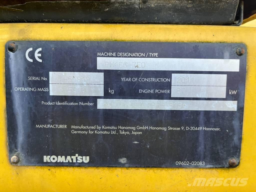 Komatsu PW 160-7 Колісні екскаватори