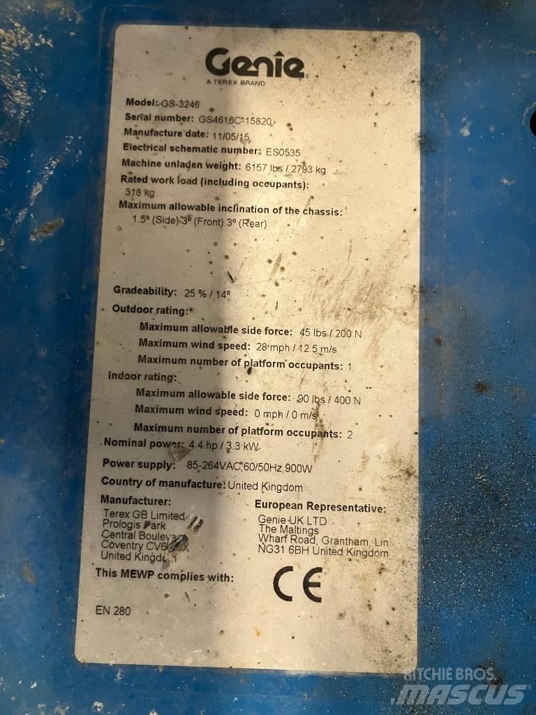 Genie GS 3246 Підйомники-ножиці