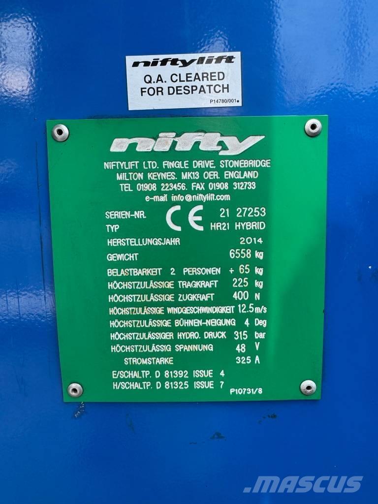 Niftylift HR 21 D E Колінчаті підйомники
